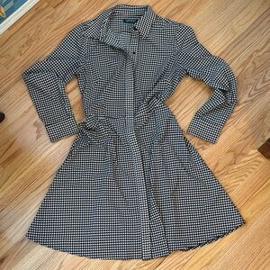 Ralph Lauren Black and White Houndstooth Shirtdress